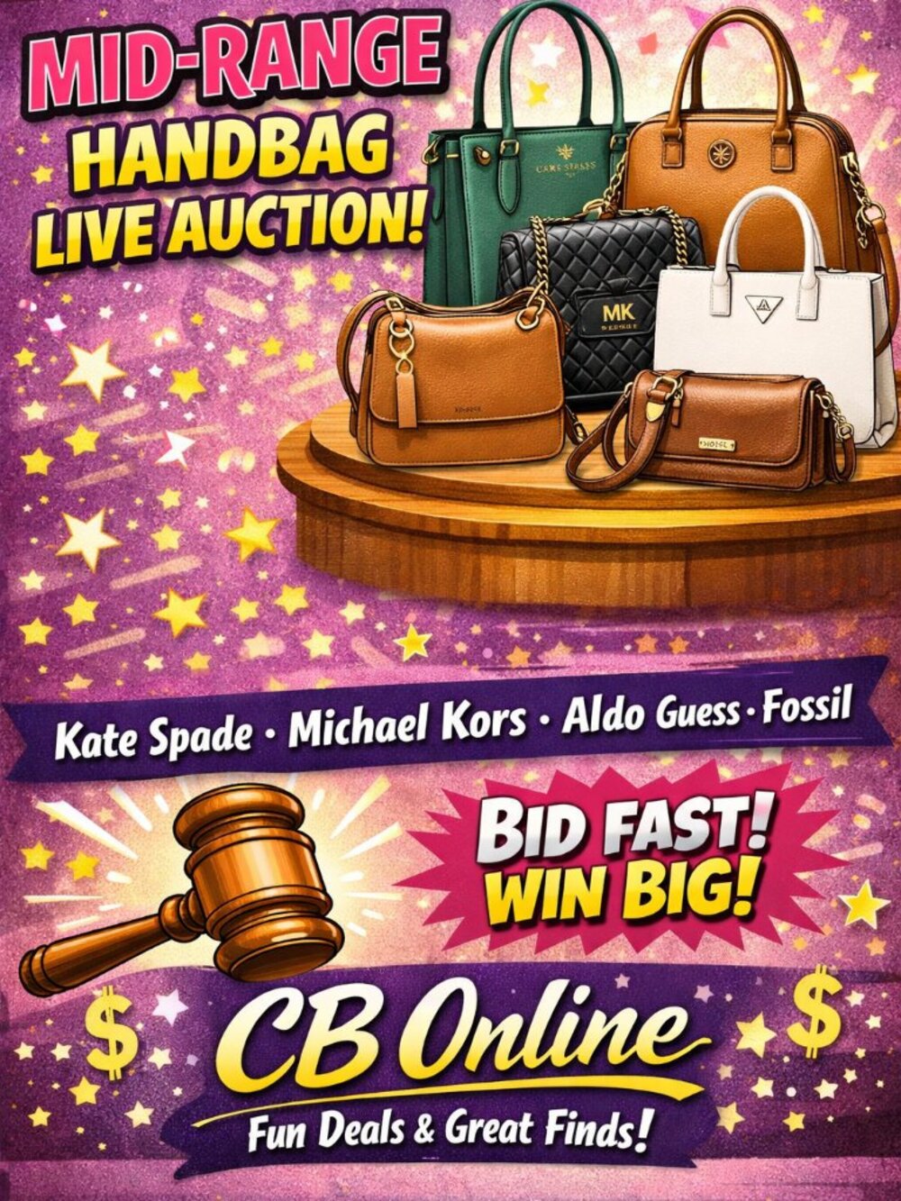 $65 Mid-Range Handbag Auction